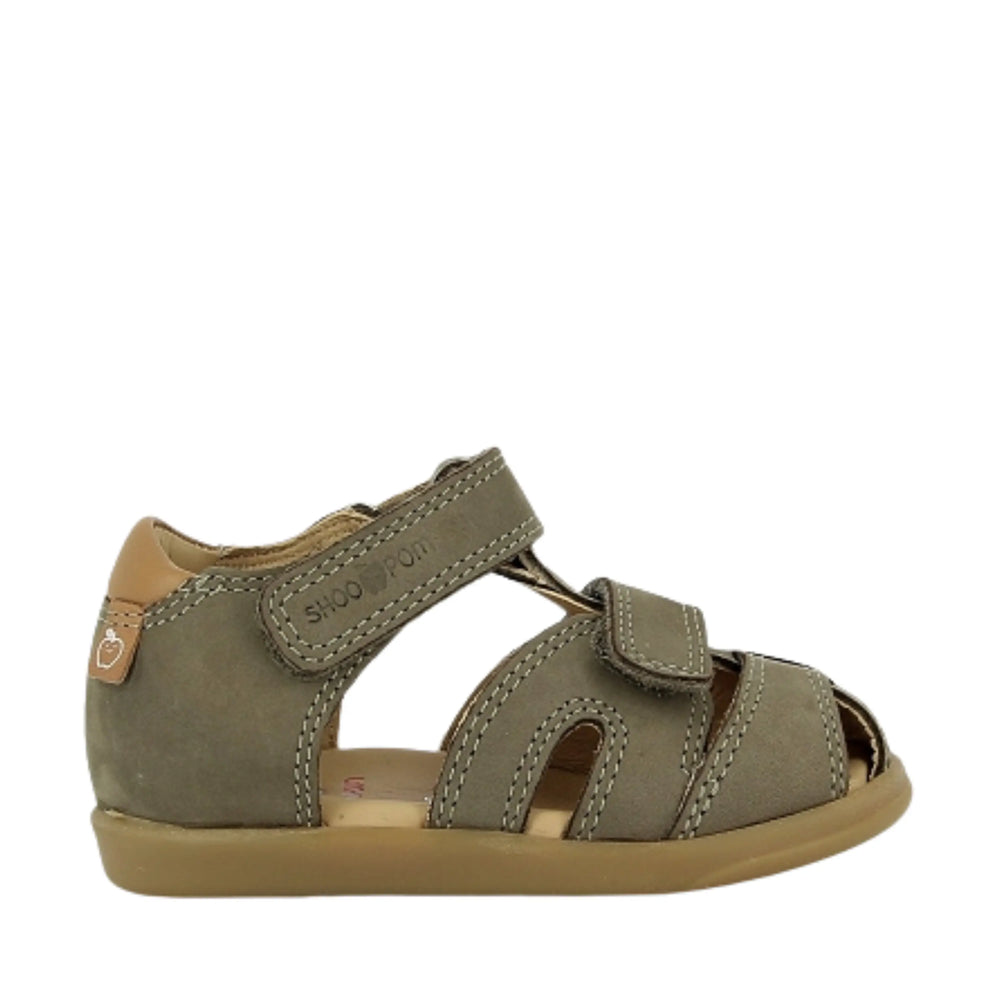 SHOO POM Sandales Pika Scratch Kaki Camel ma petite pointure 