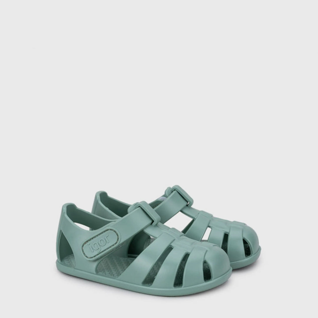 IGOR Sandales de Plage Barefoot Nemo Solid Matcha ma petite pointure 