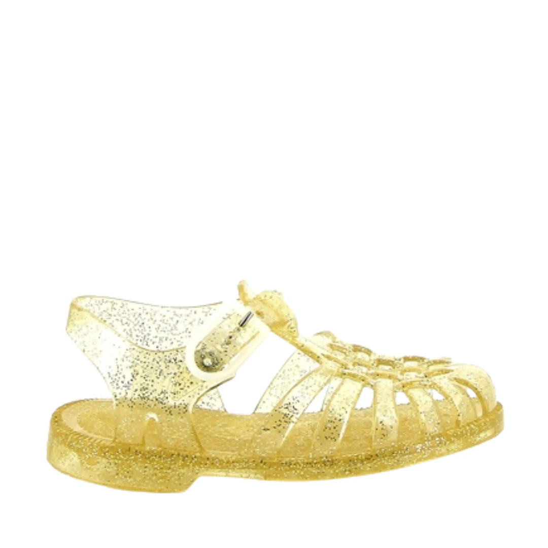 MEDUSE Sandales de Plage Sun Doré Pailleté ma petite pointure 