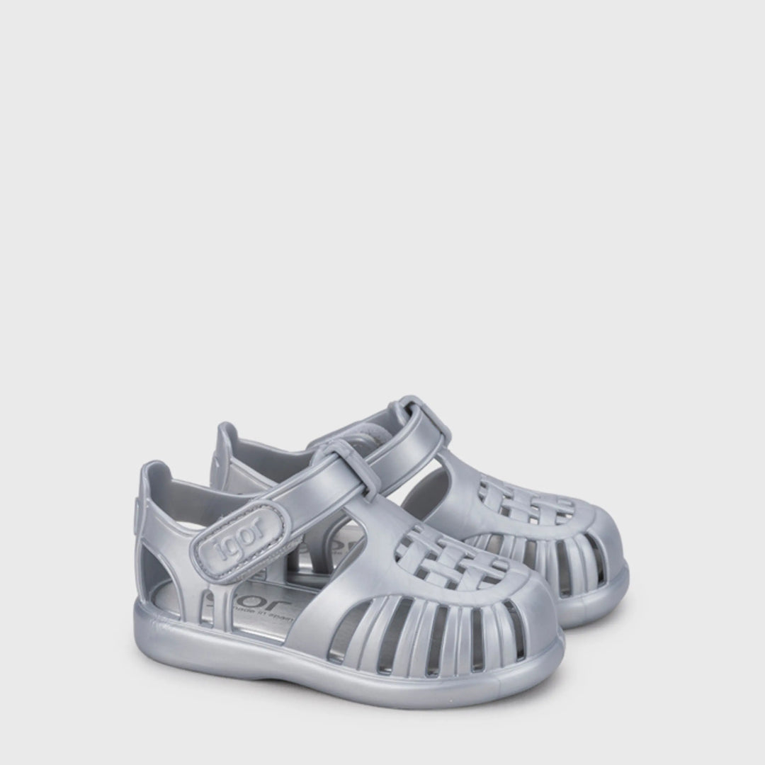IGOR Sandales de Plage Tobby Metal Plata ma petite pointure 