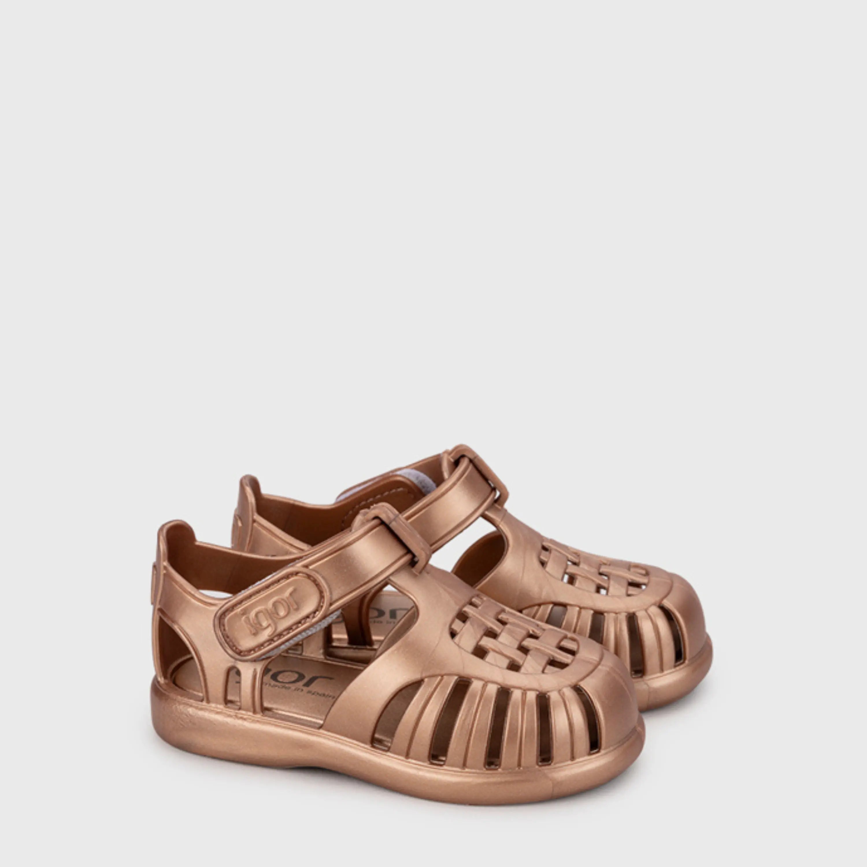 IGOR Sandales de Plage Tobby Solid Metal Bronze ma petite pointure 