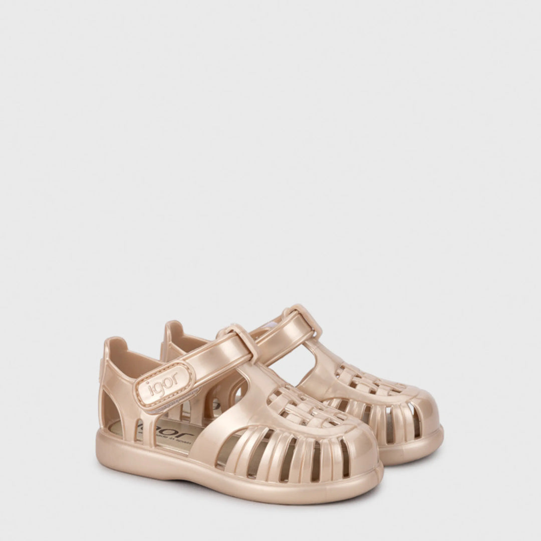 IGOR Sandales de Plage Tobby Solid Nacar Platino ma petite pointure 