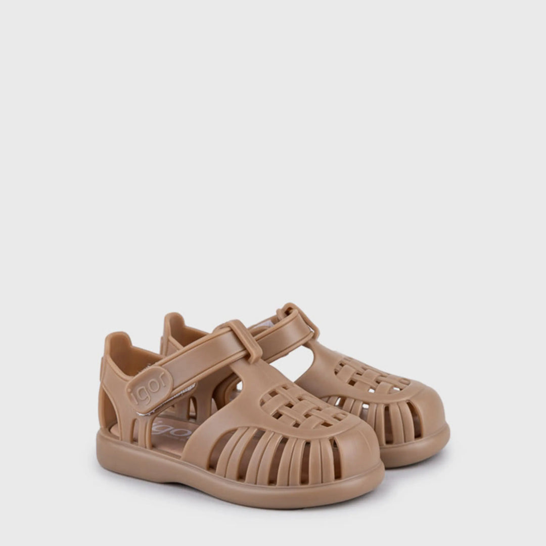 IGOR Sandales de Plage Tobby Solid Taupe ma petite pointure 