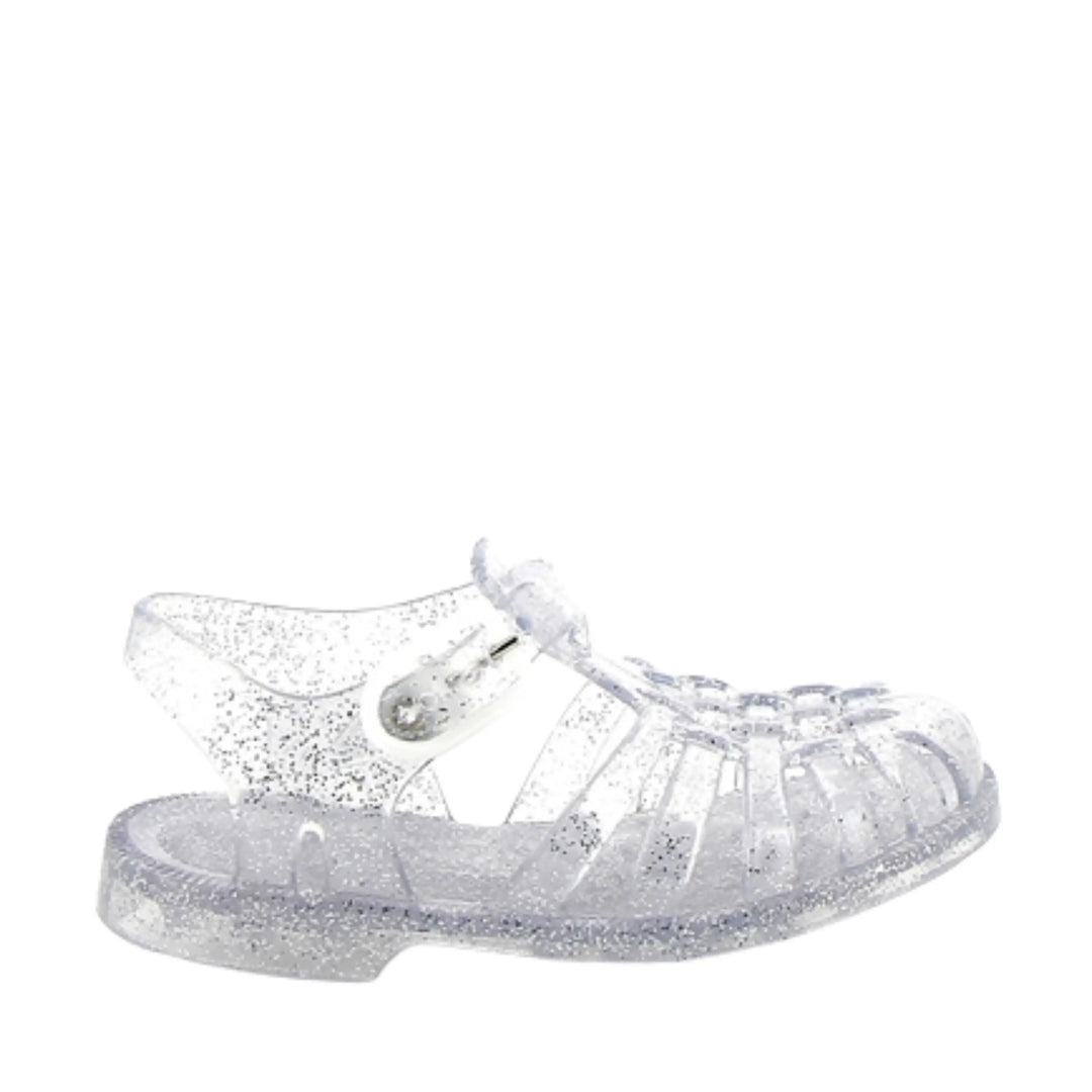 MEDUSE Sandales de Plage Sun Argent Pailleté ma petite pointure 