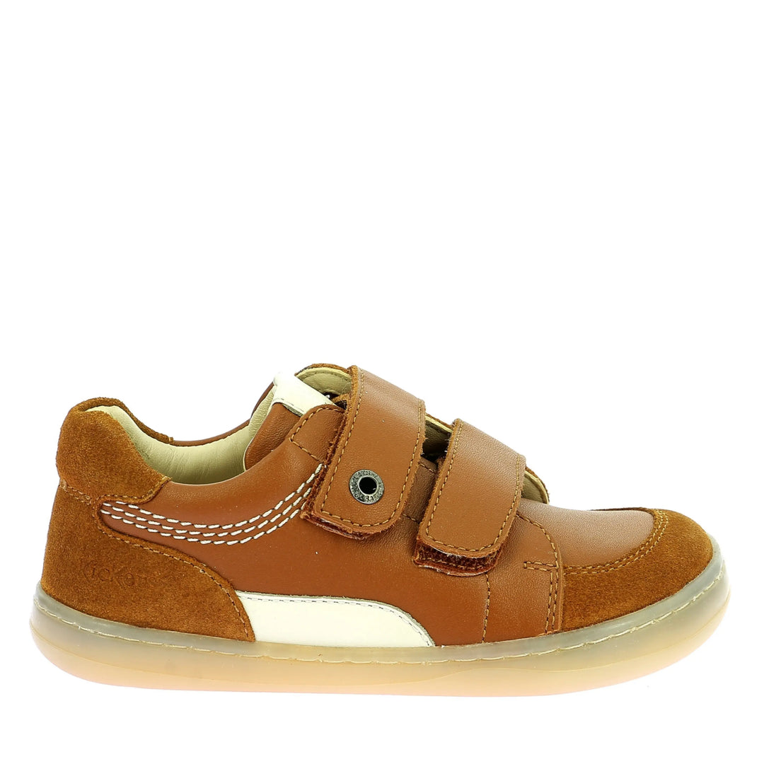 KICKERS Sneackers Barefoot Kickboost 2 Camel ma petite pointure 