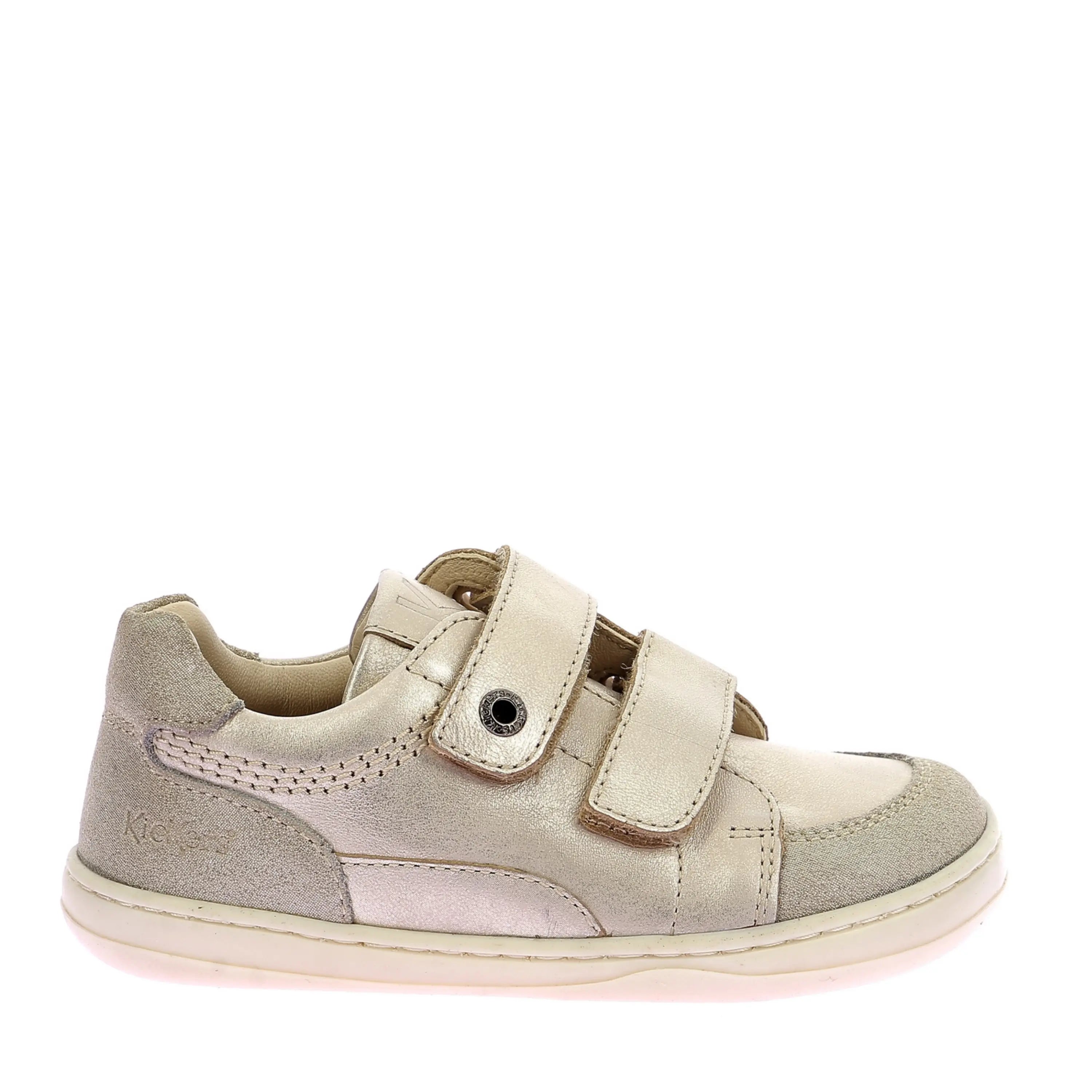 KICKERS Sneackers Barefoot Kickboost 2 Beige Champagne ma petite pointure 