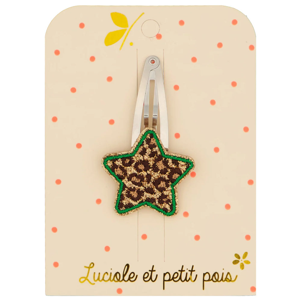 LUCIOLE ET PETIT POIS Barrette Etoile Leo ma petite pointure 