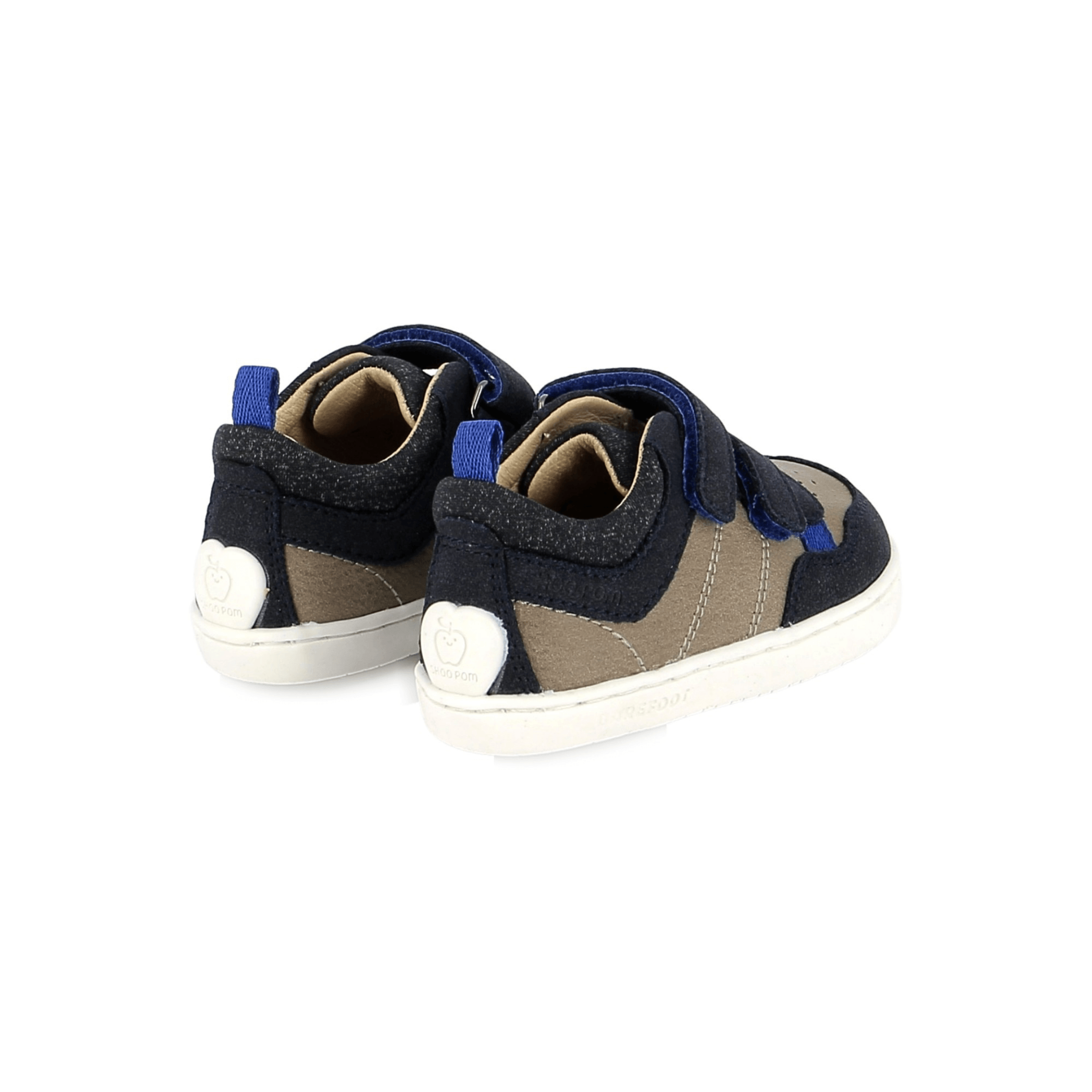 baskets Barefoot shoo pom Tooties Easy Navy Beige 