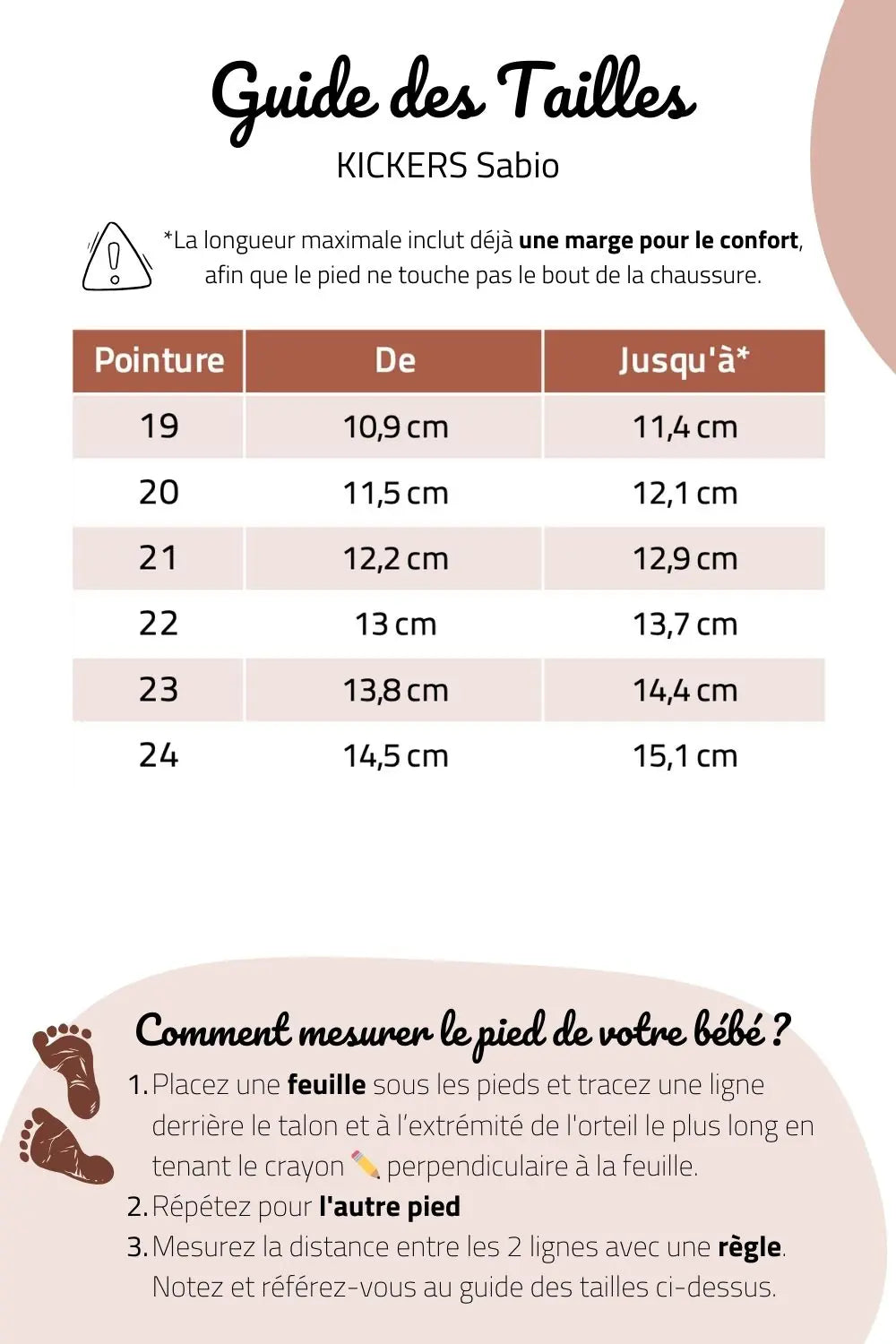 Kickers taille petit shop