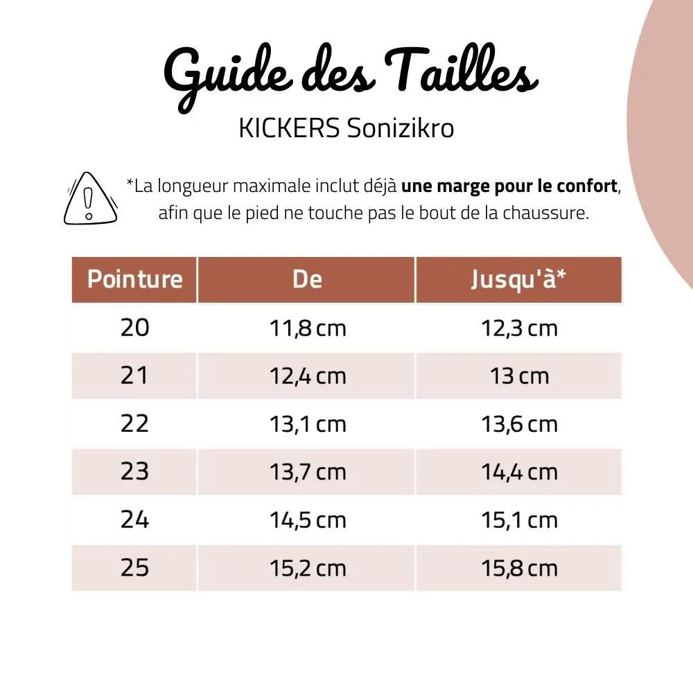 KICKERS Bottillons Sonizikro Noir Etoiles ma petite pointure 