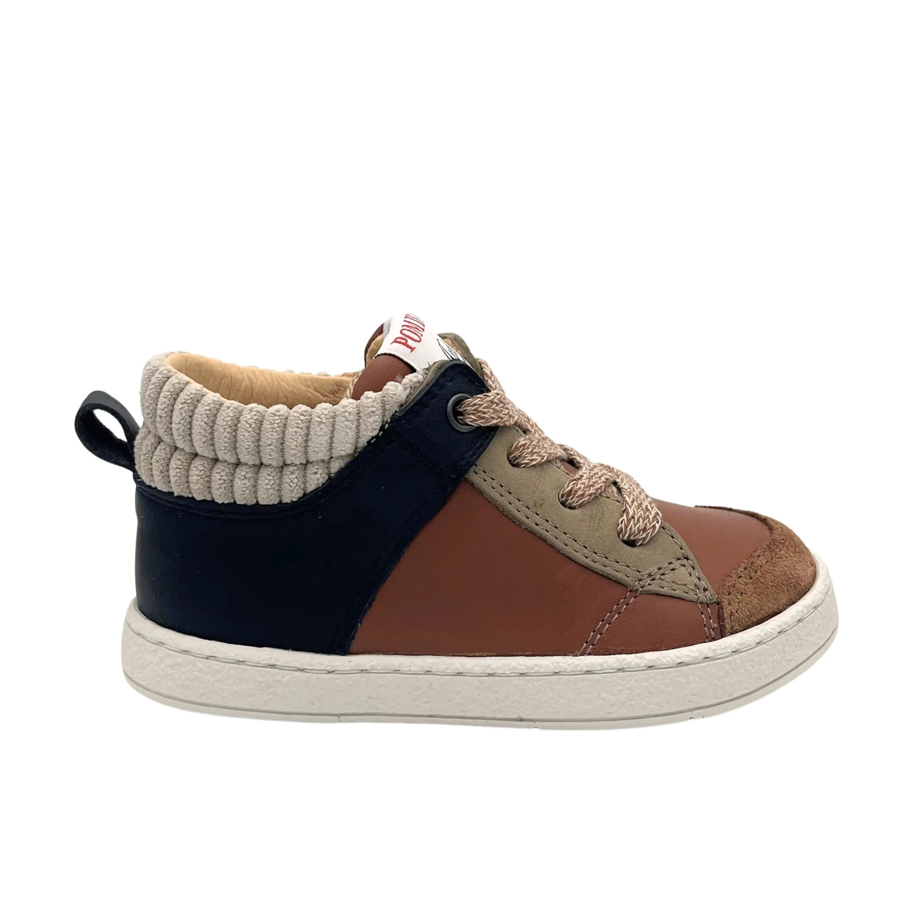 POM D'API Baskets Mousse Zip Trek Dk Camel Jeans ma petite pointure 