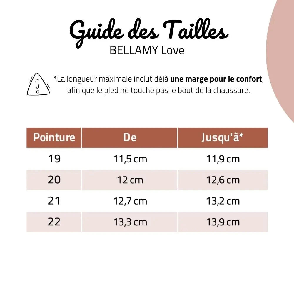 BELLAMY Chaussons Love Feutre Beige ma petite pointure 