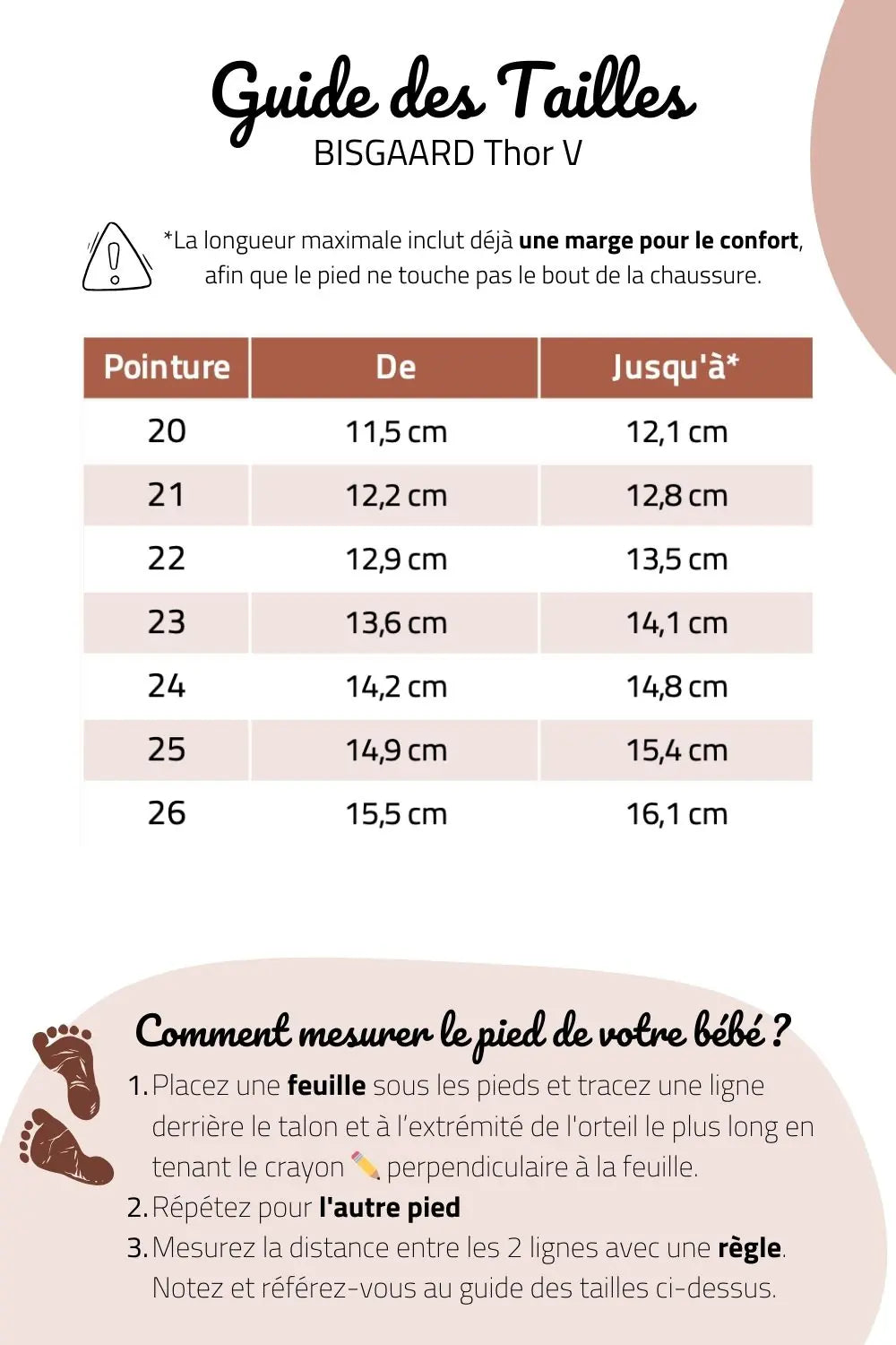 guide des tailles