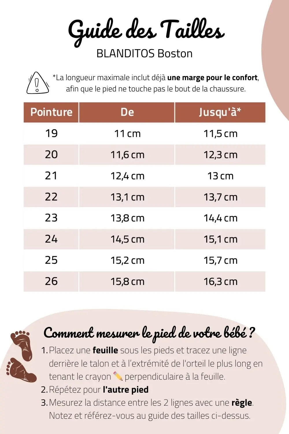 guide des tailles