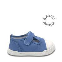 BLANDITOS Baskets en toile Barefoot Pomelo Blue ma petite pointure 
