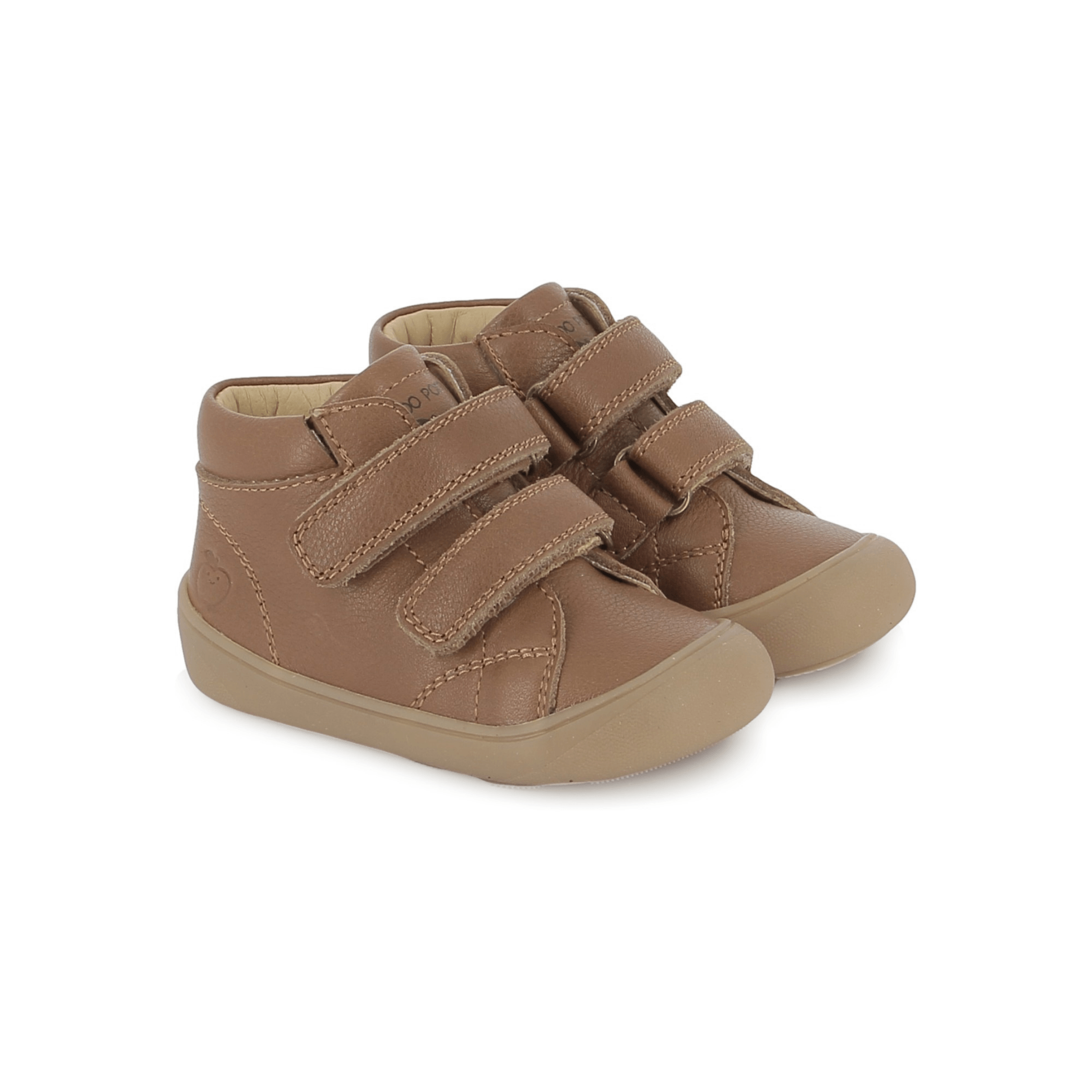 bottines enfant Barefoot Plum Easy Nappa Camel Shoo Pom