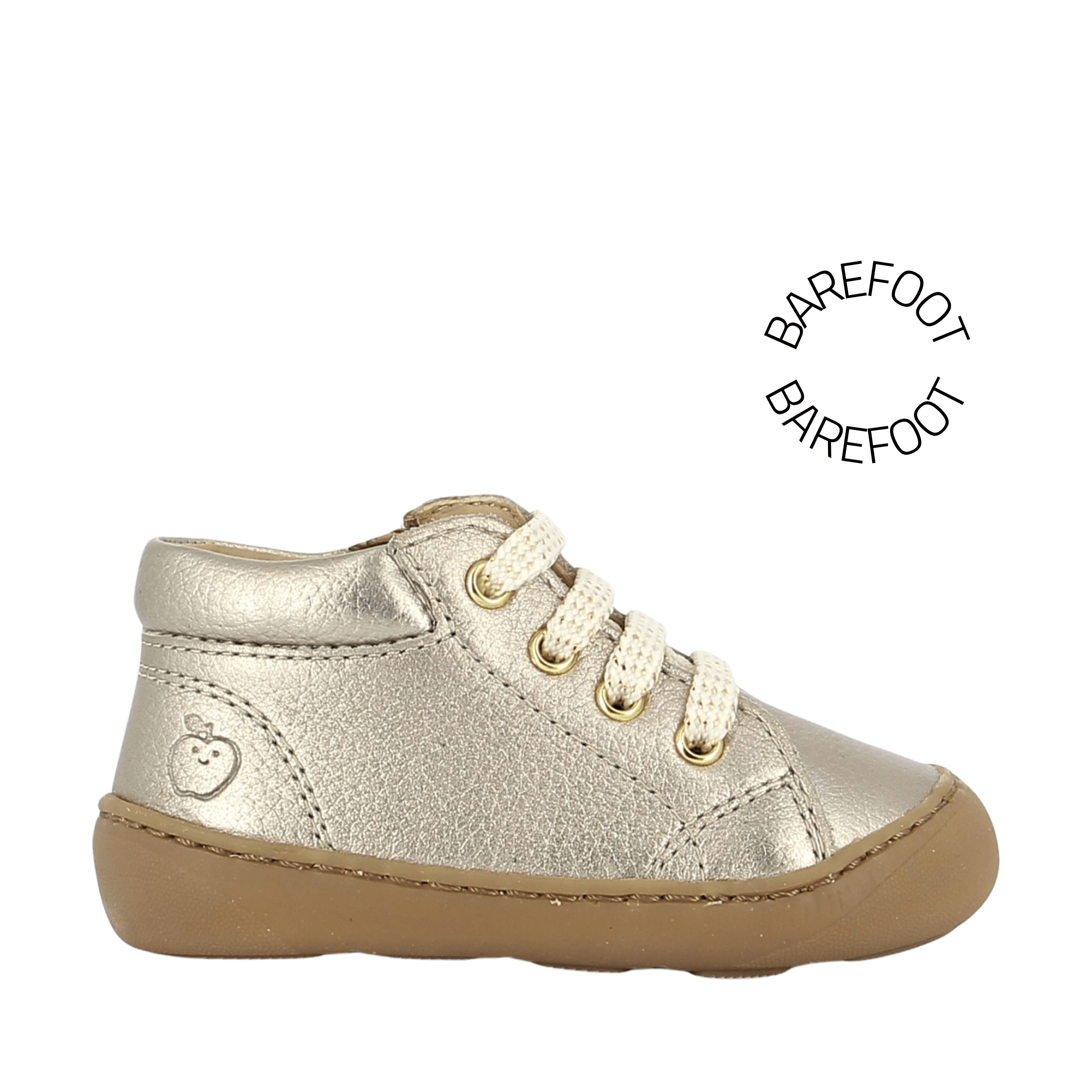 Bottines Barefoot Plum Lace Laminato Graine Light Platine Shoo Pom
