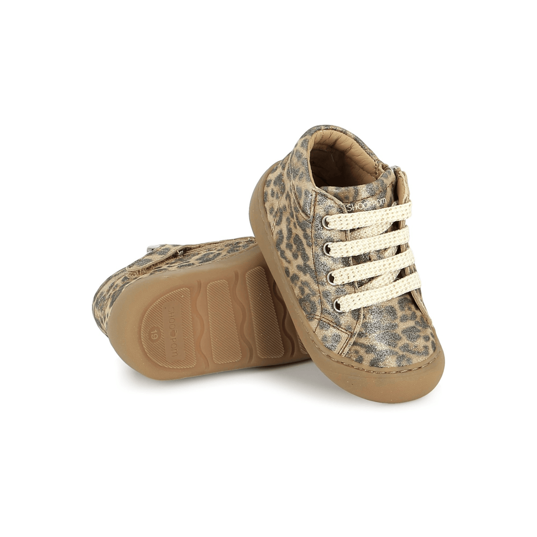 bottines léopard Barefoot Plum Lace Senegal Pralina Shoo Pom