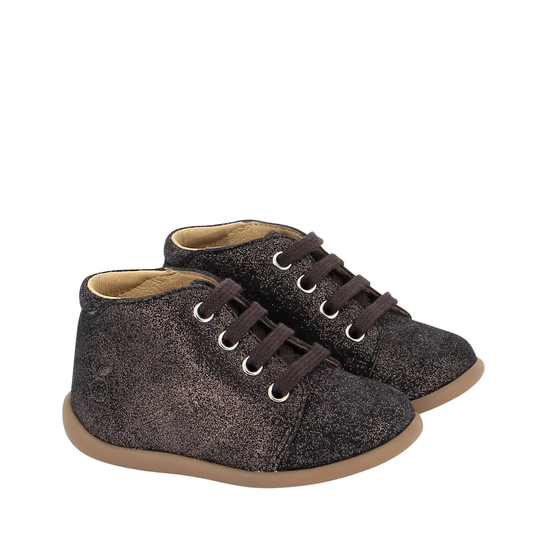 bottines bébé stand up velours rame universe pom d'api