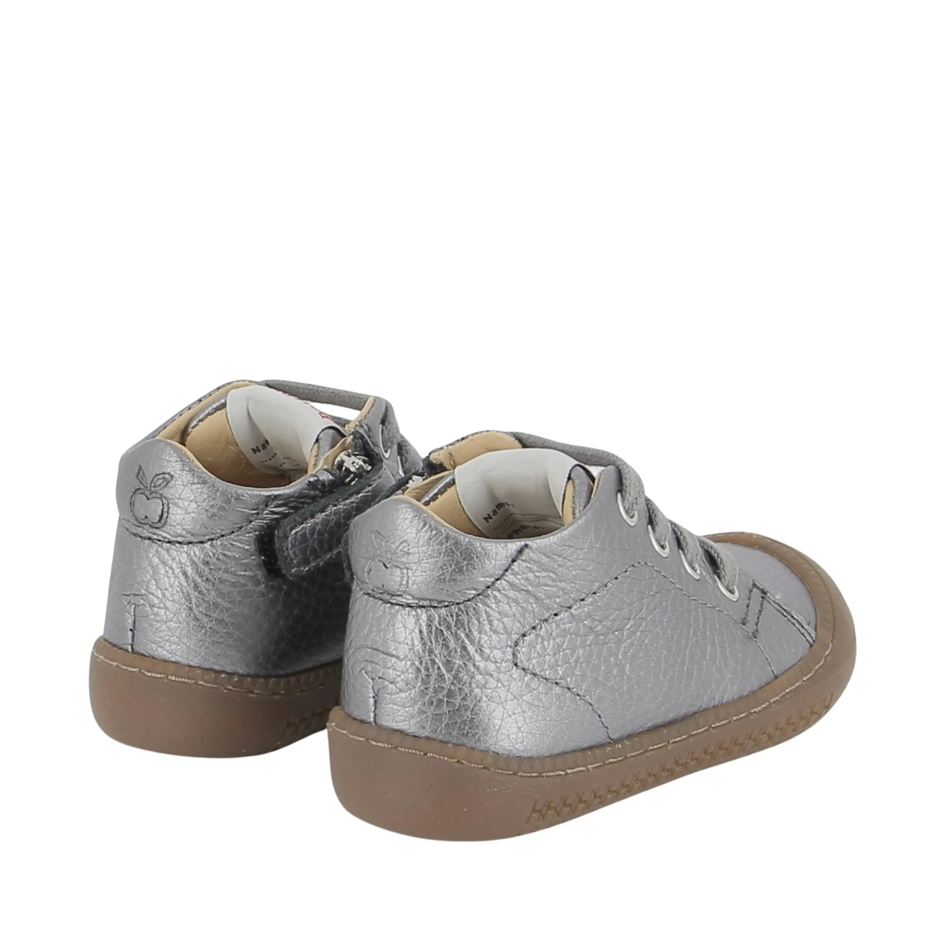 bottines bébé yaka walk laminato graine nocciola pom d'api