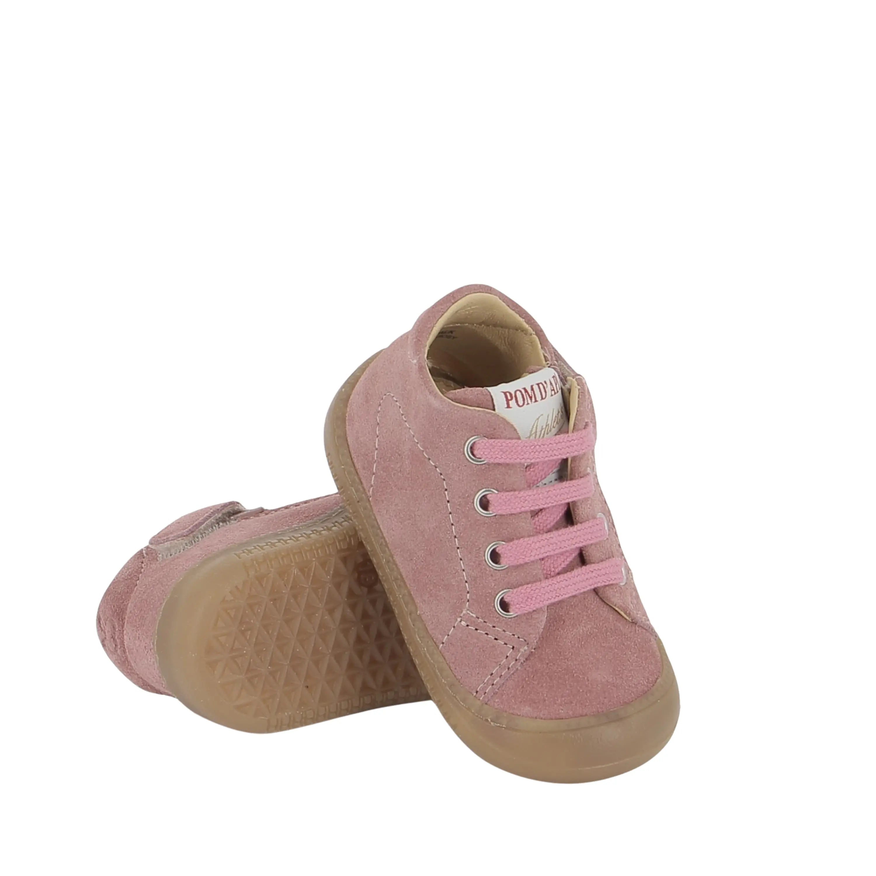 bottines bébé yaka walk velours rosy pom d'api