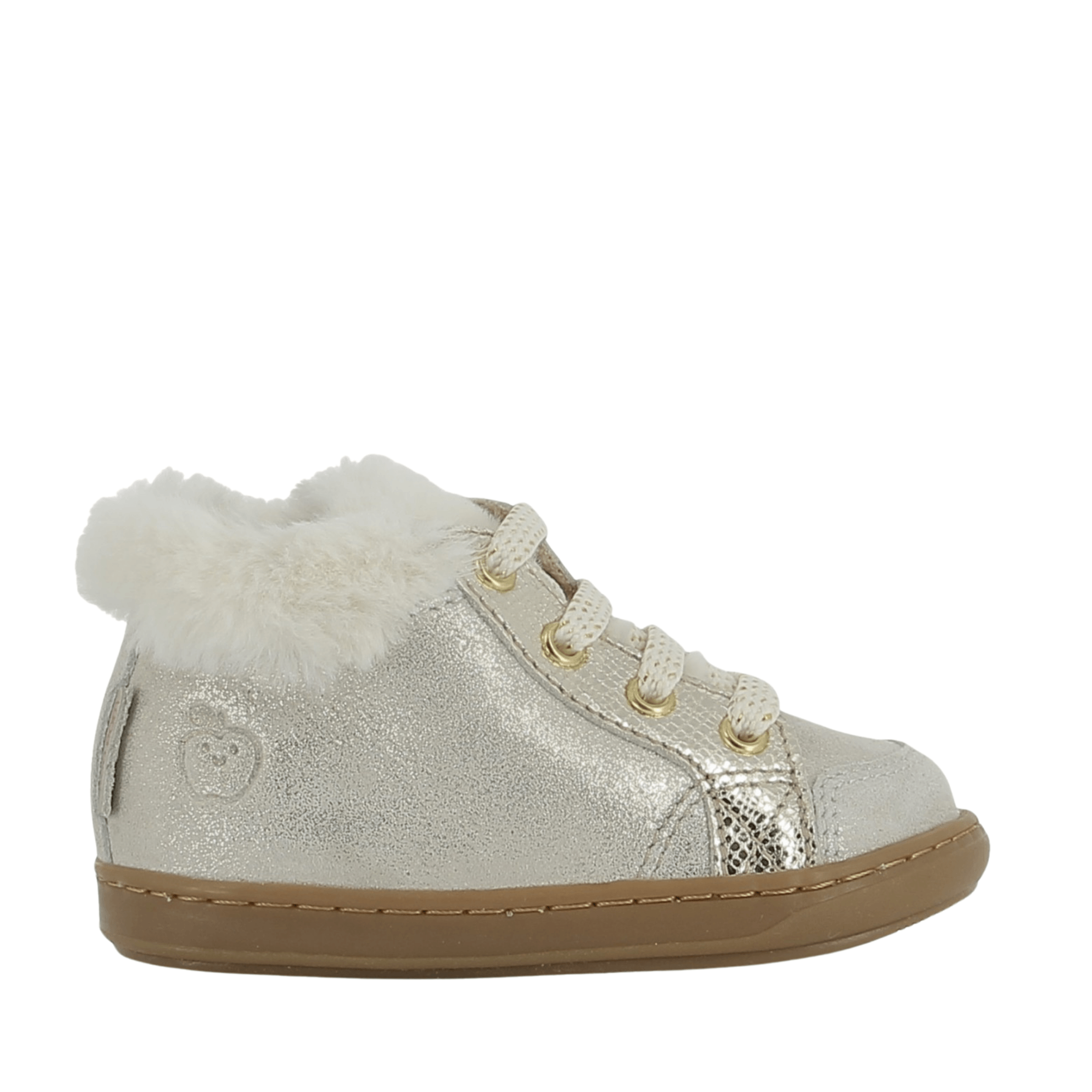 bottines fourrées Bouba Zip Hair Mini Cloud Beige Shoo Pom