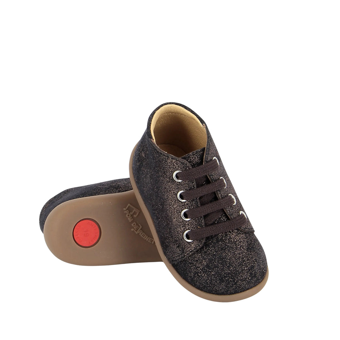 bottines enfant stand up velours rame universe pom d'api