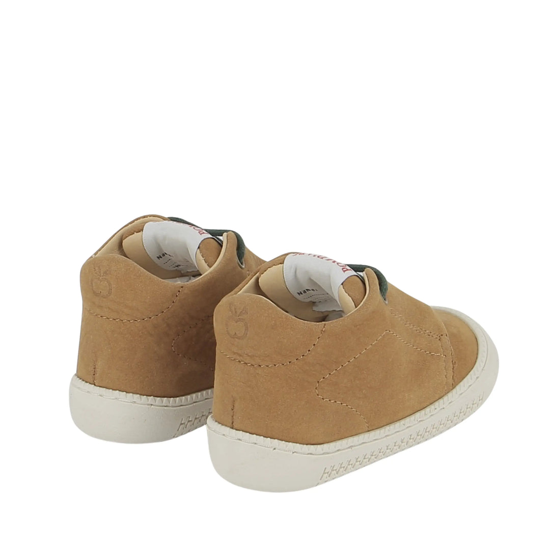 bottines enfant yaka speed nubuck camel pom d'api