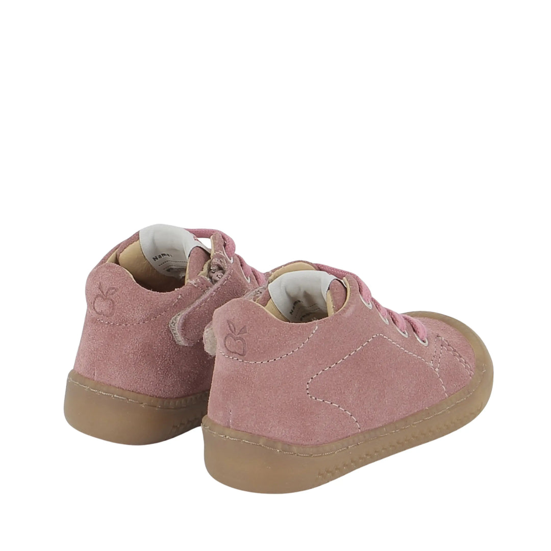bottines enfant yaka walk velours rosy pom d'api