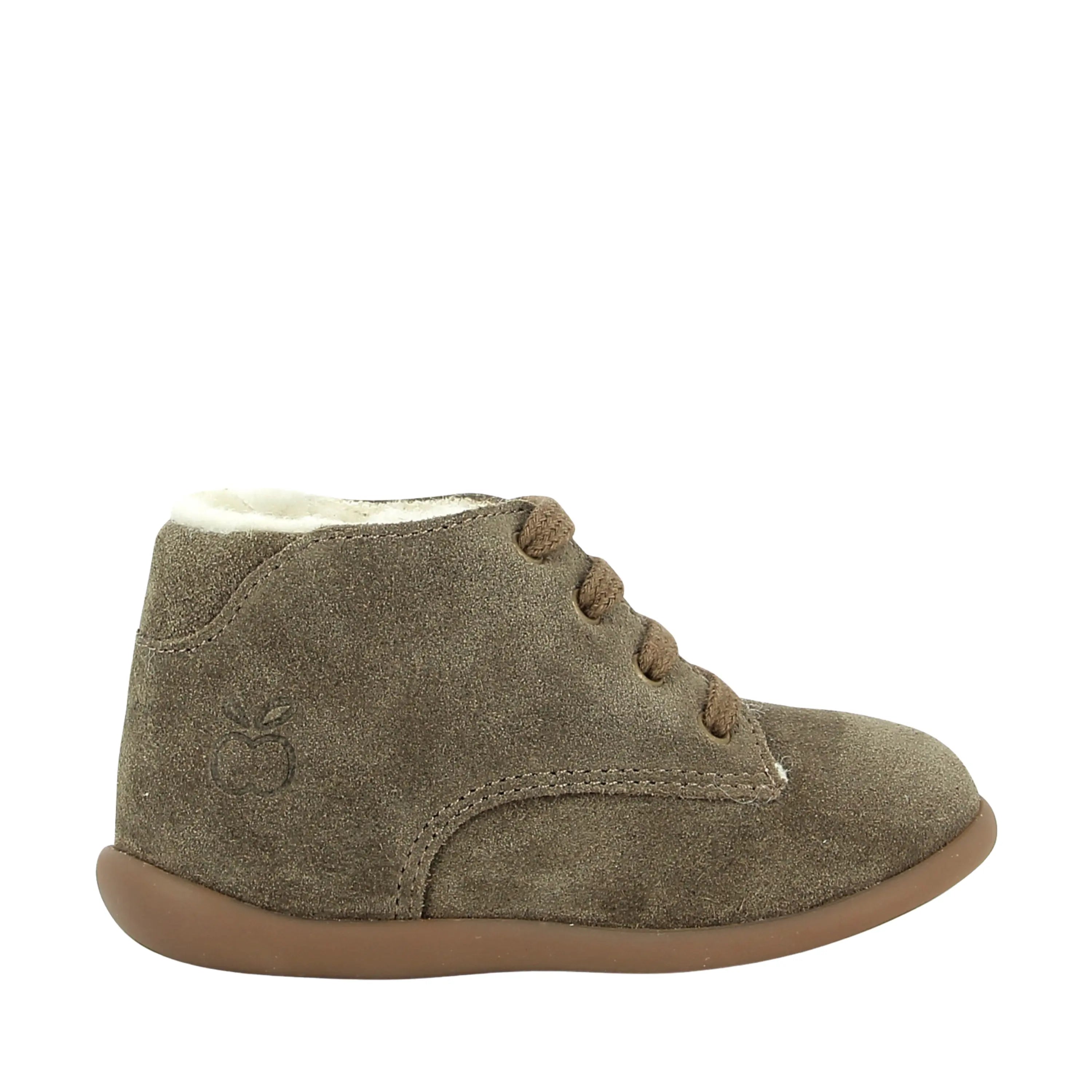 bottines fourrées stand up derby fur velours oily douglas pom d'api