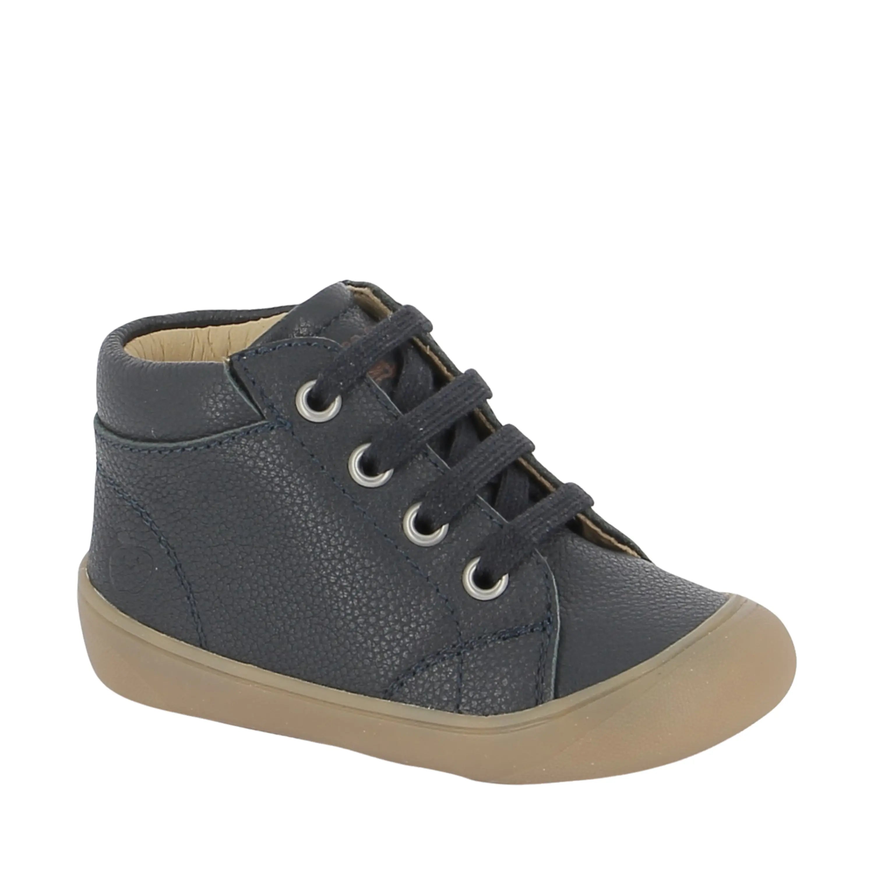 bottines plum lace nappa navy shoo pom