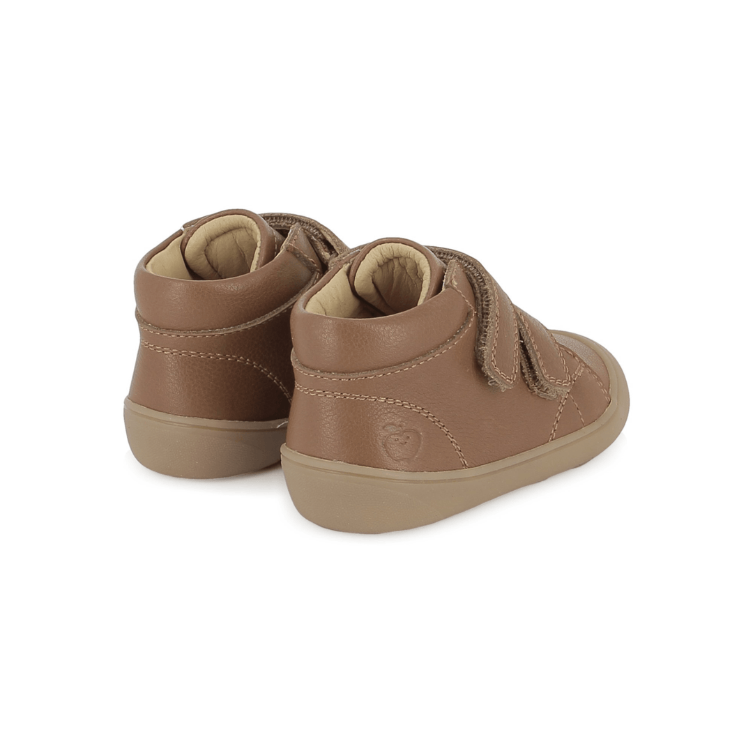 bottines Barefoot en cuir Plum Easy Nappa Camel Shoo Pom