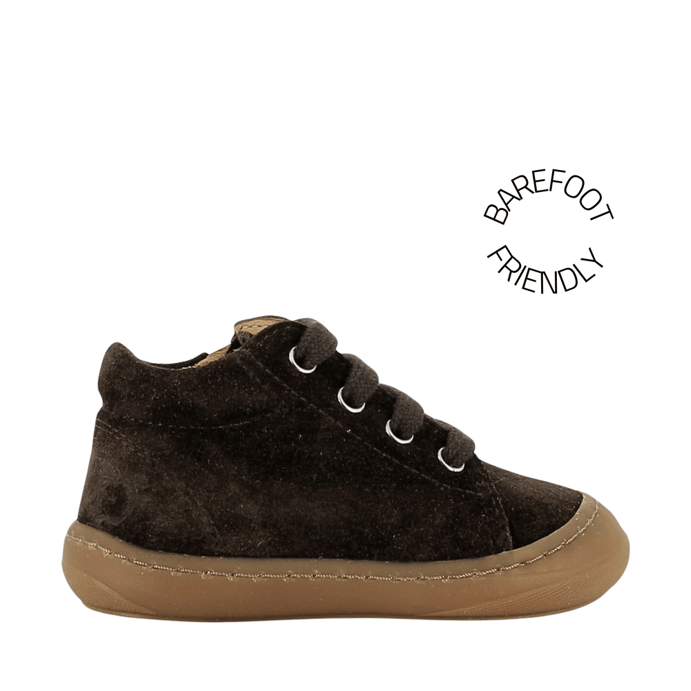 bottines Tom Zip Lace Velours Truffe Shoo Pom