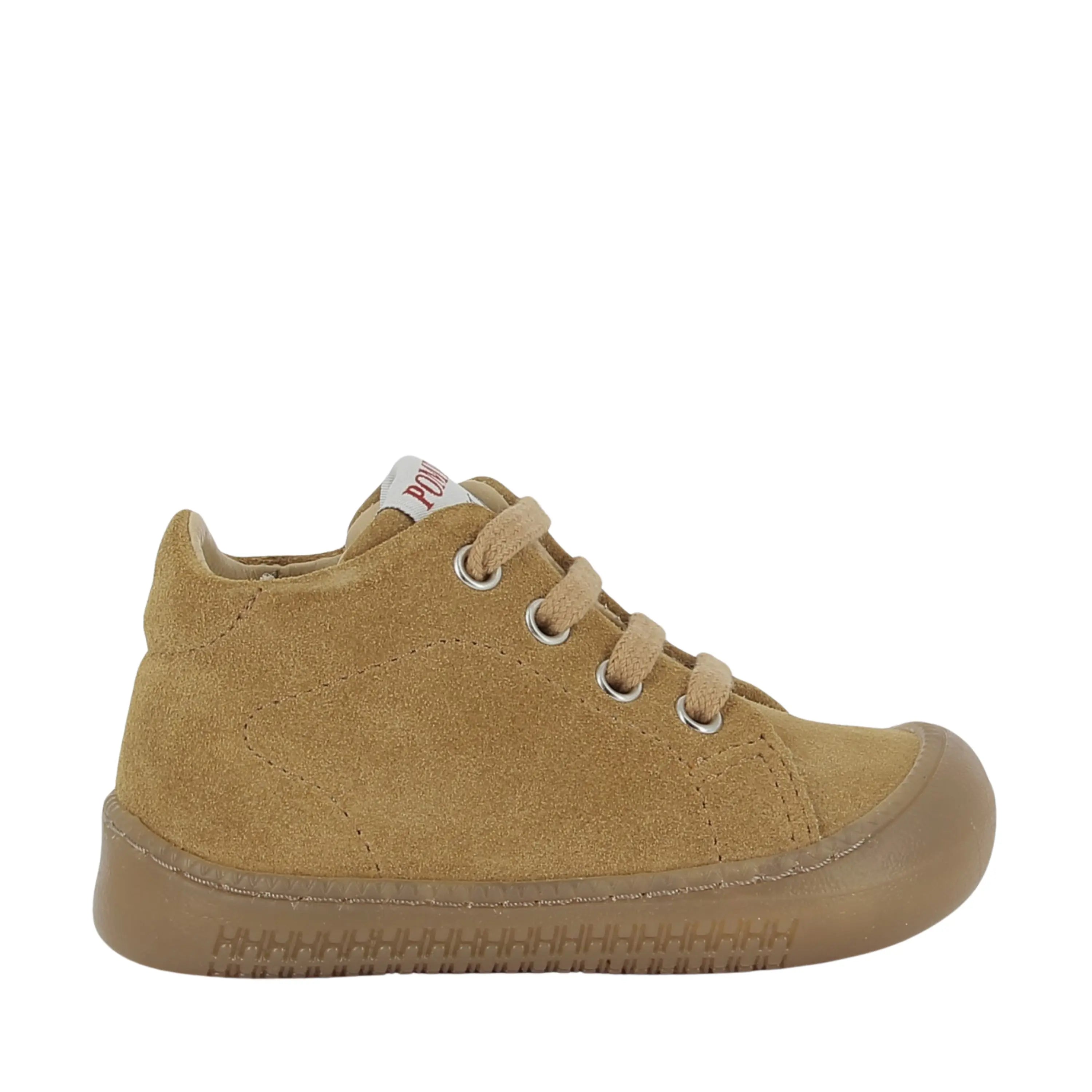 bottines yaka walk velours biscuit pom d'api