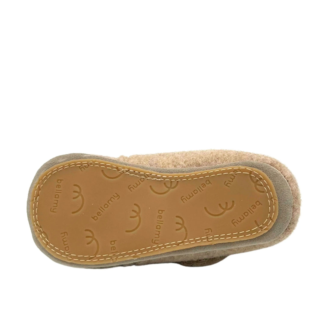 BELLAMY Chaussons Love Feutre Beige ma petite pointure 