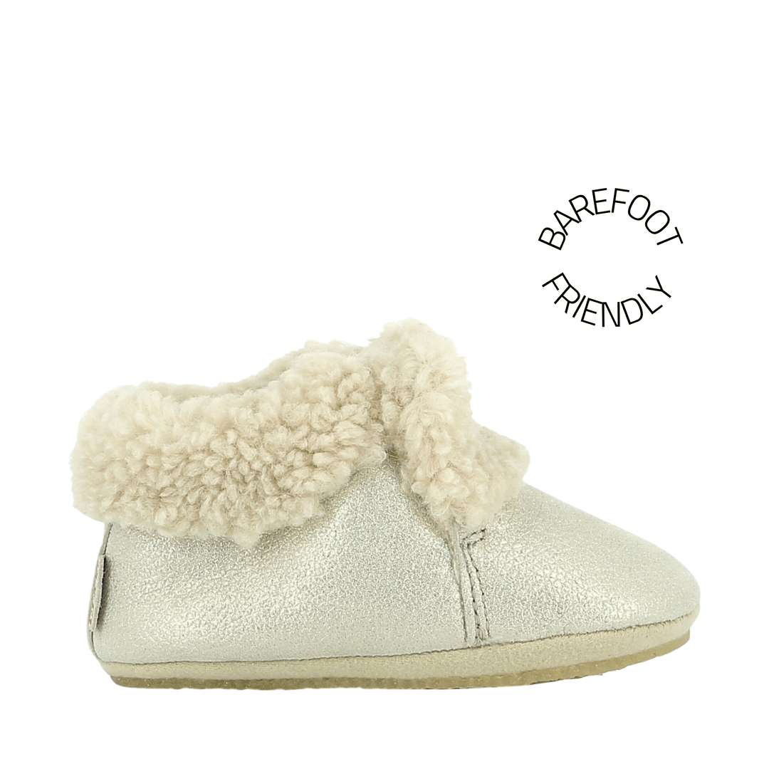 BONTON Chaussons Doudou Fur Sheep Nappa Bright Crystal ma petite pointure 