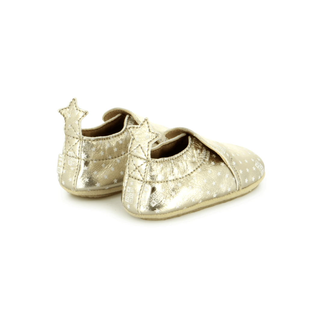 Chaussons en cuir Doudou Star Sheep Nappa Platine Print Bonton