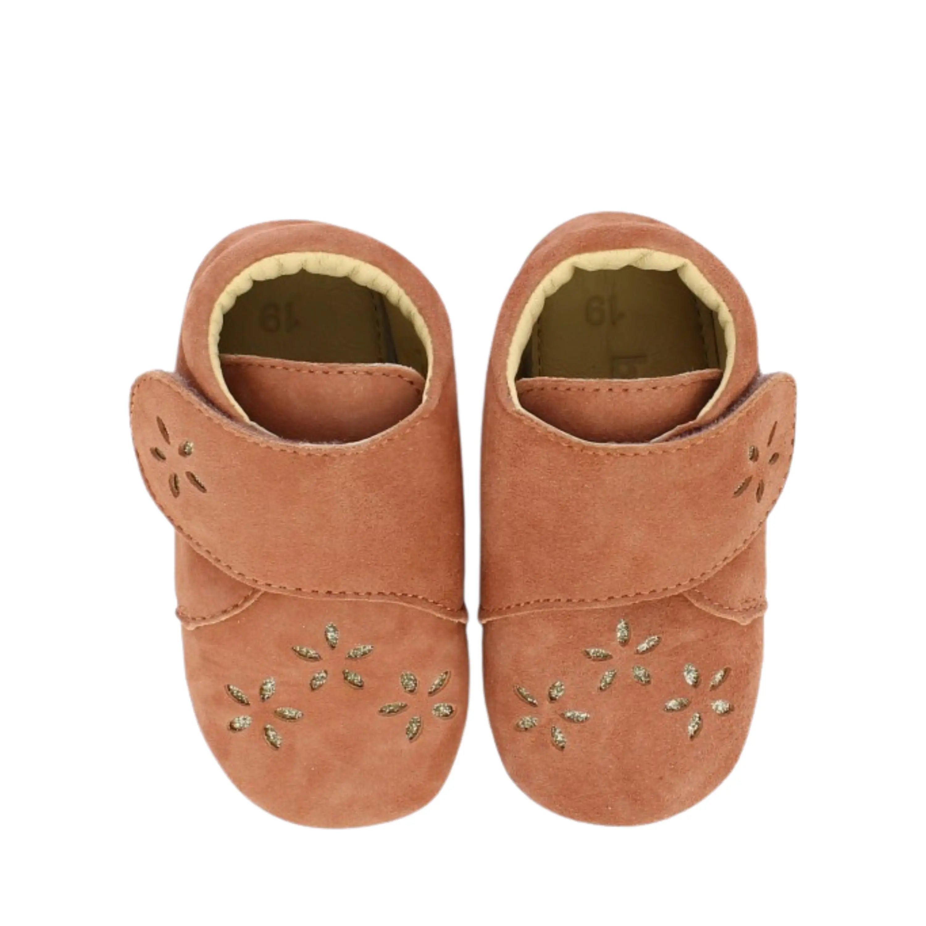 BELLAMY Chaussons Lafleur Velours rose ma petite pointure 