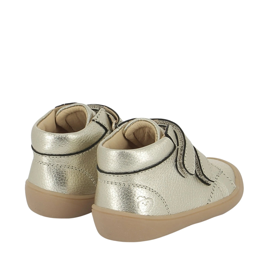 chaussures bébé plum easy laminato platine shoo pom