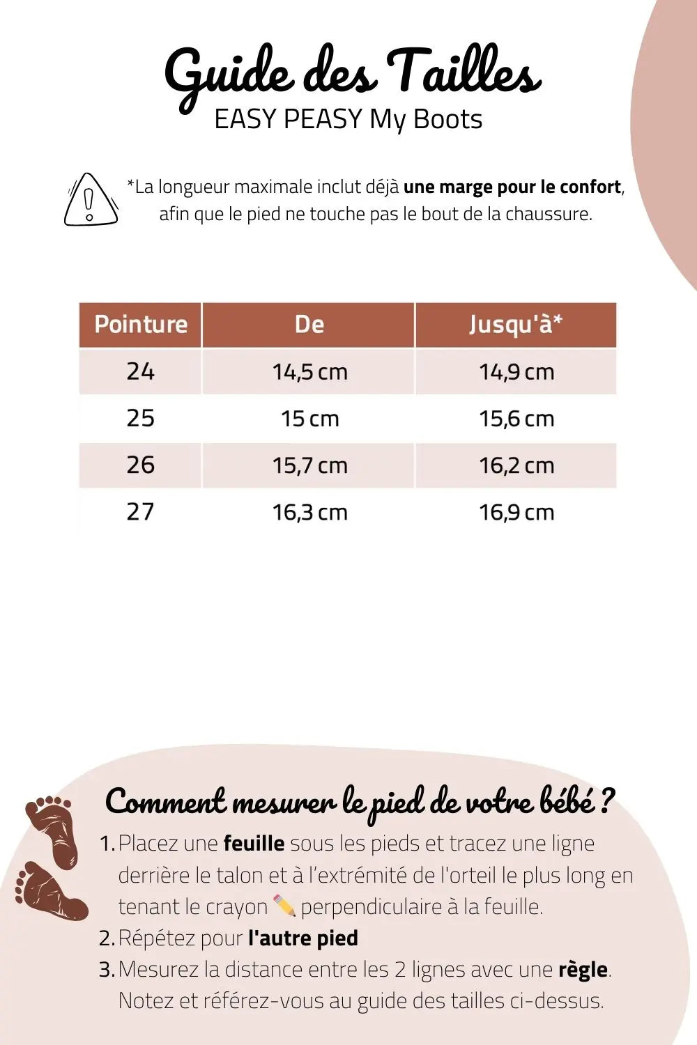 guide des tailles