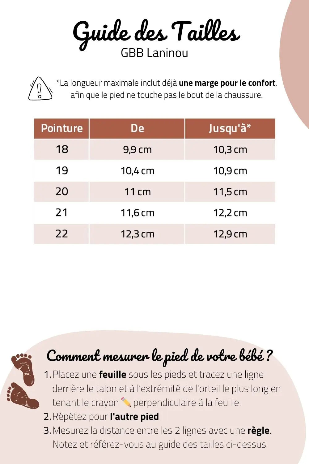 guide des tailles