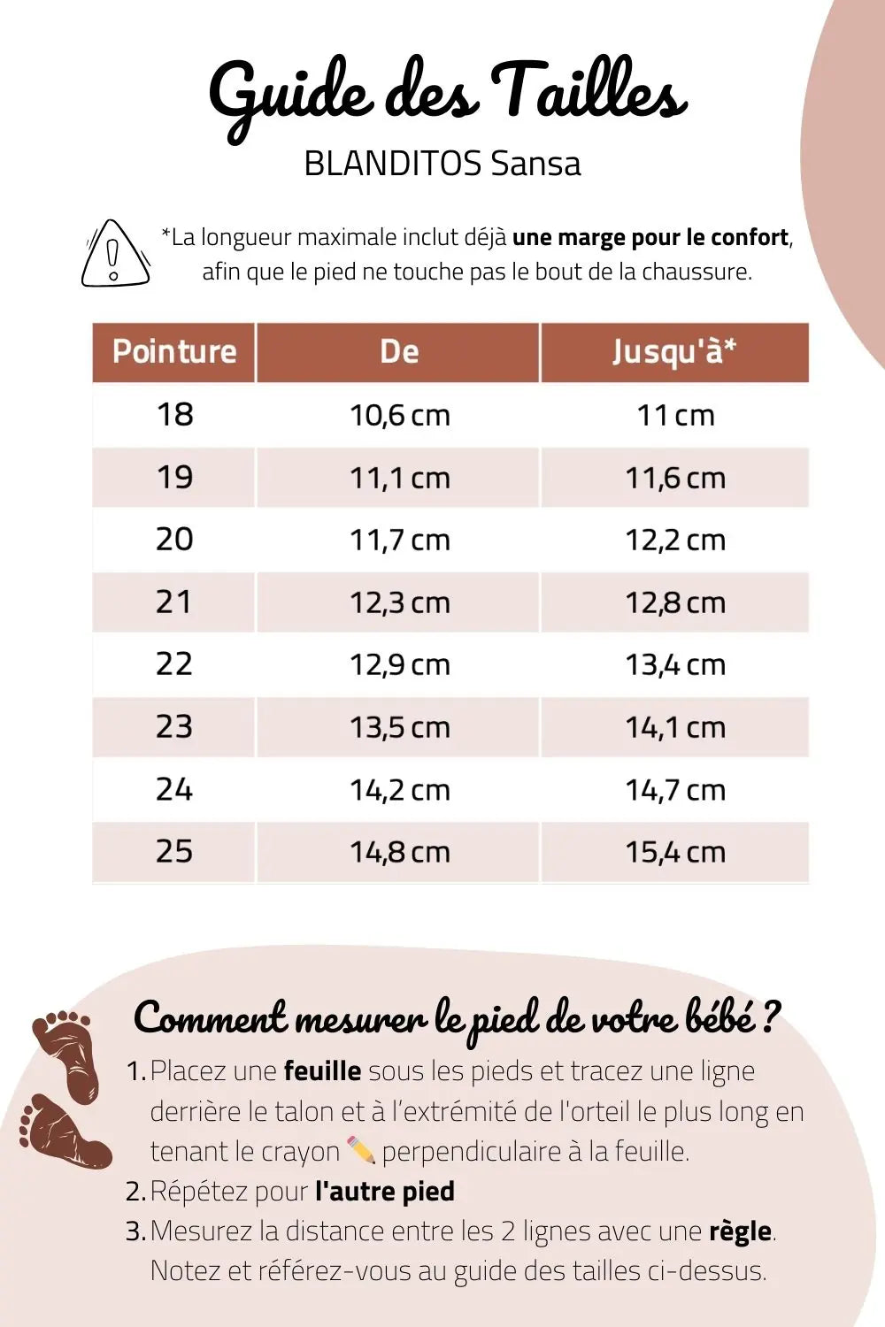 guide des tailles