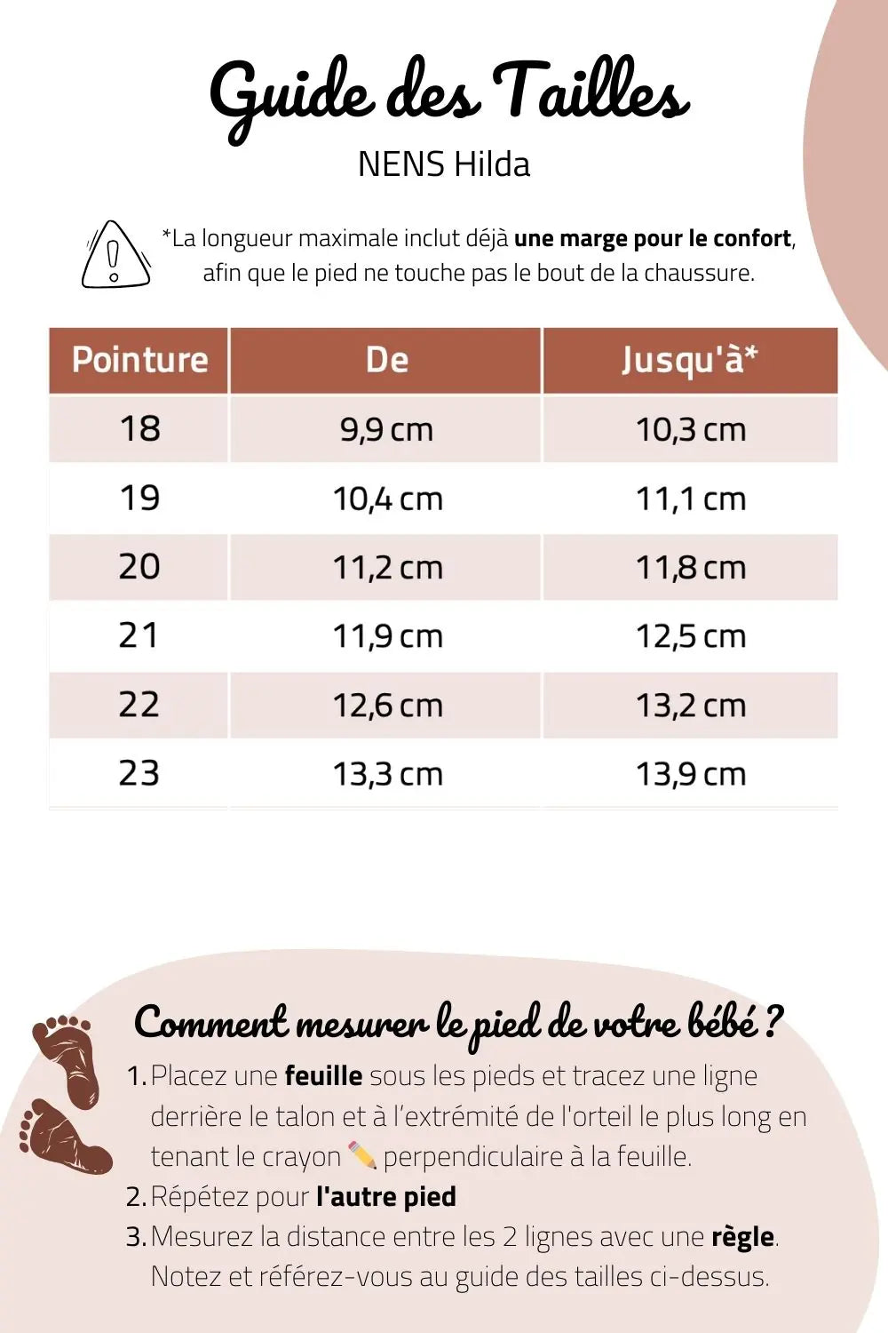 guide des tailles