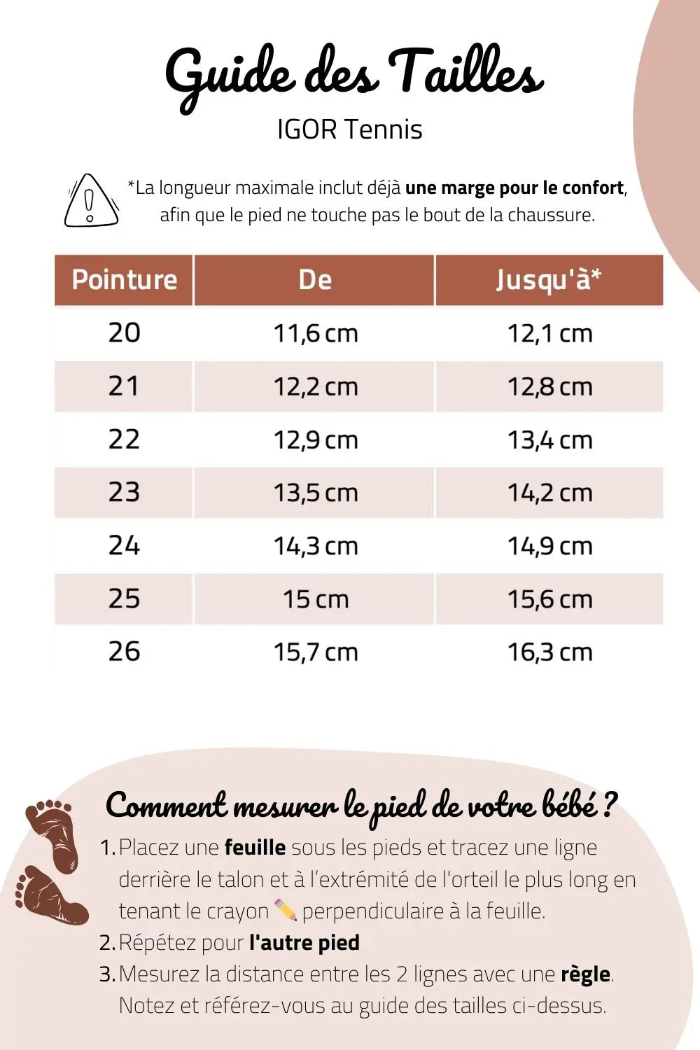 guide des tailles