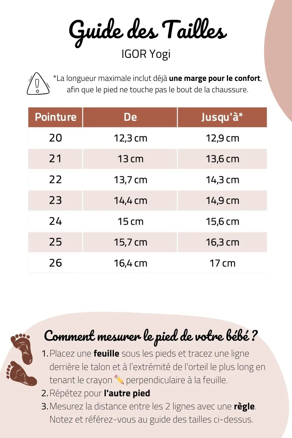 guide des tailles