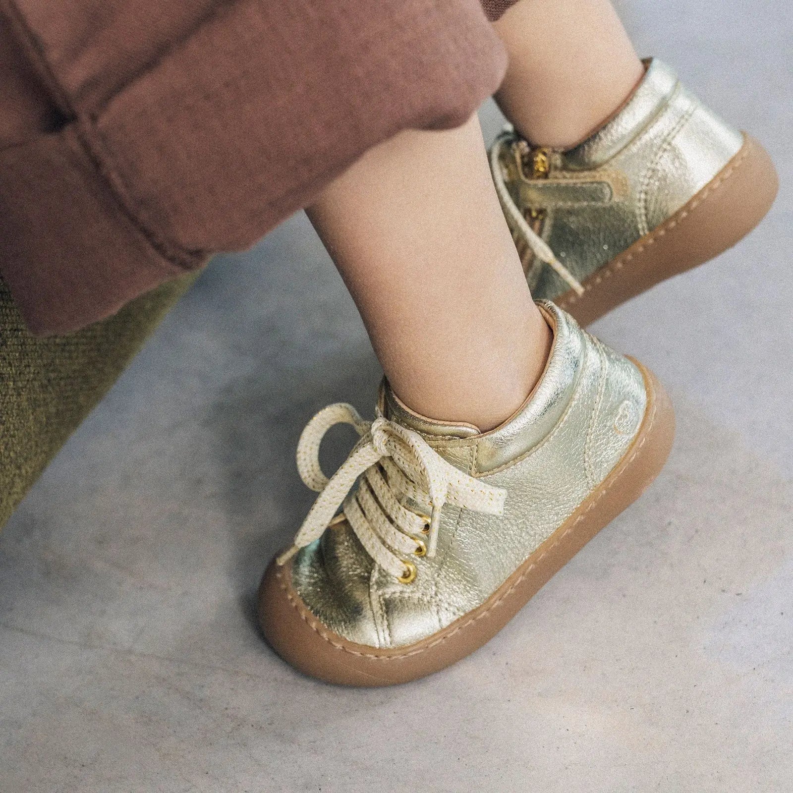 SHOO POM Bottines Barefoot Plum Lace Laminato Platine ma petite pointure 