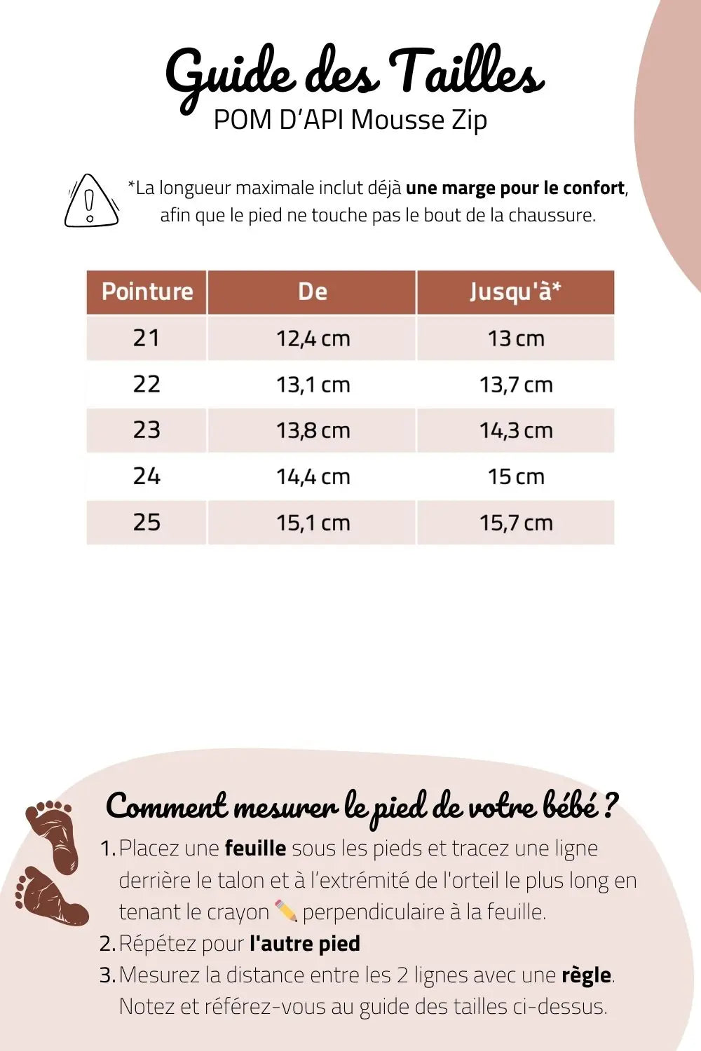 guide des tailles