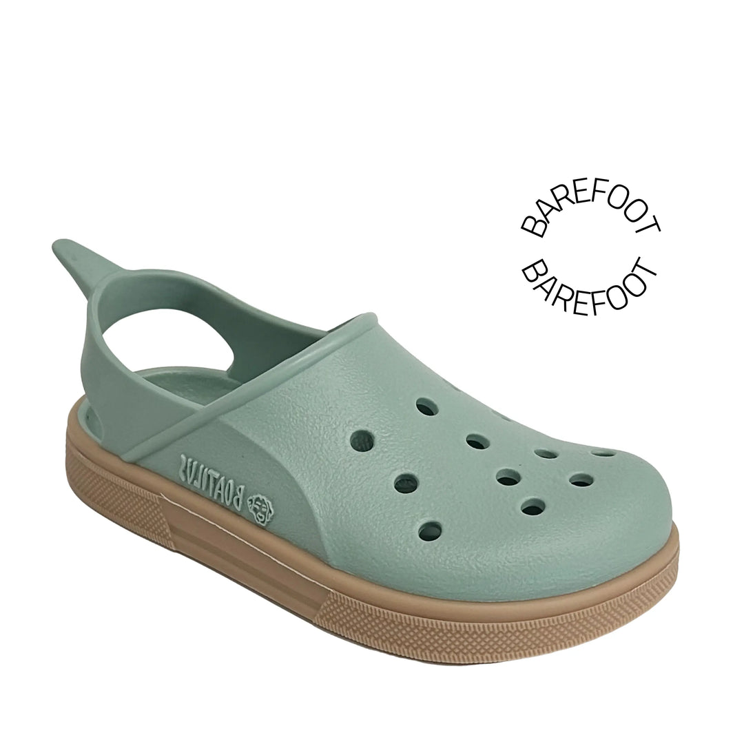 Sandales de Plage Barefoot Cloggy Pastel Green Beige Boatilus 
