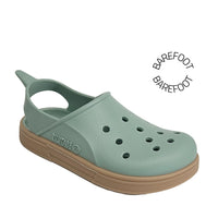 Sandales de Plage Barefoot Cloggy Pastel Green Beige Boatilus 