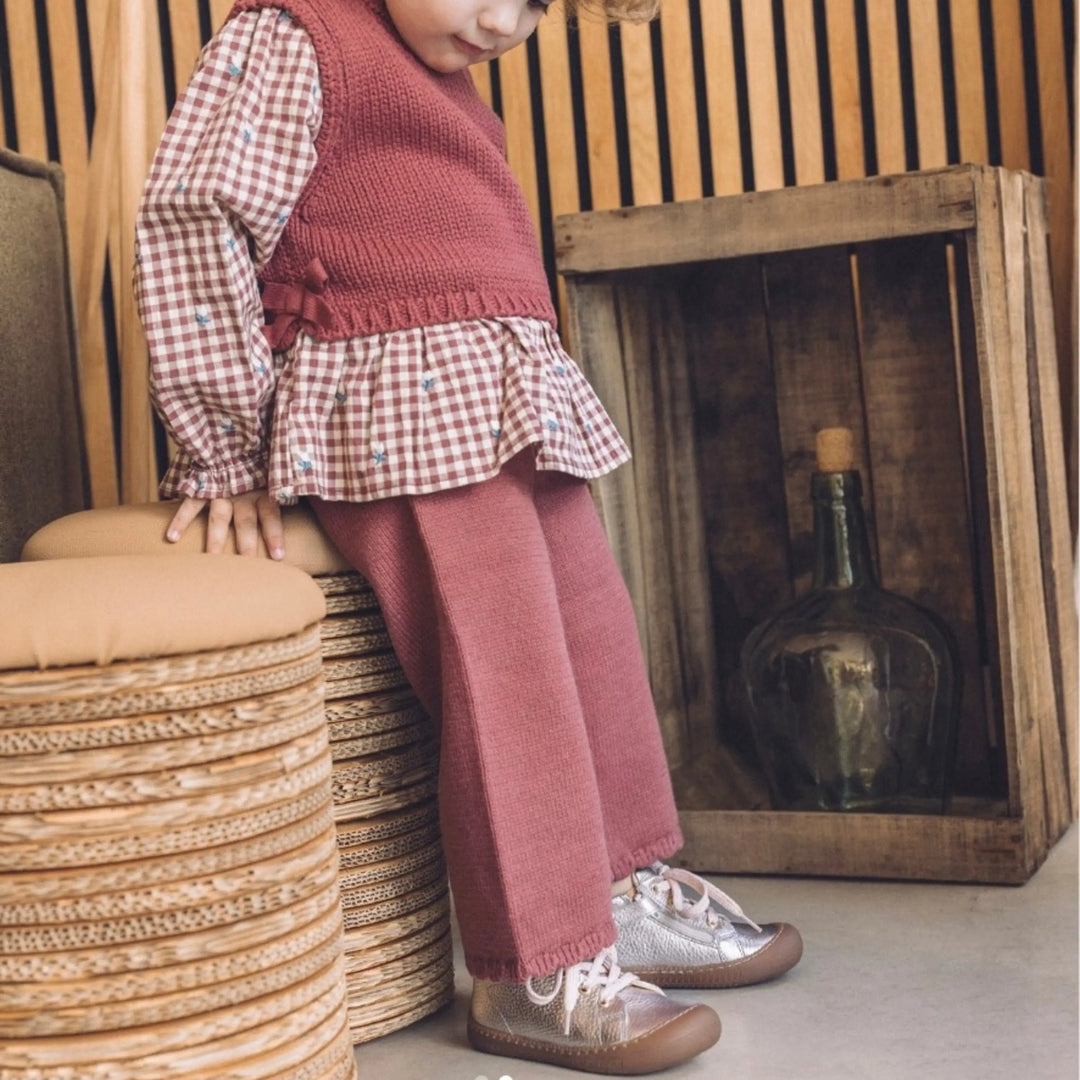 POM D'API Bottines Barefoot Yaka Walk Laminato Graine Or ma petite pointure 